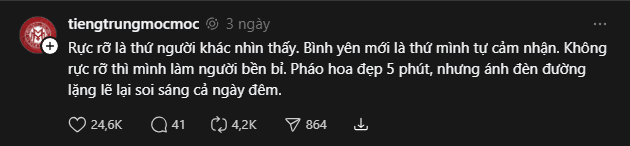 Lỡ cả đời không rực rỡ thì sao